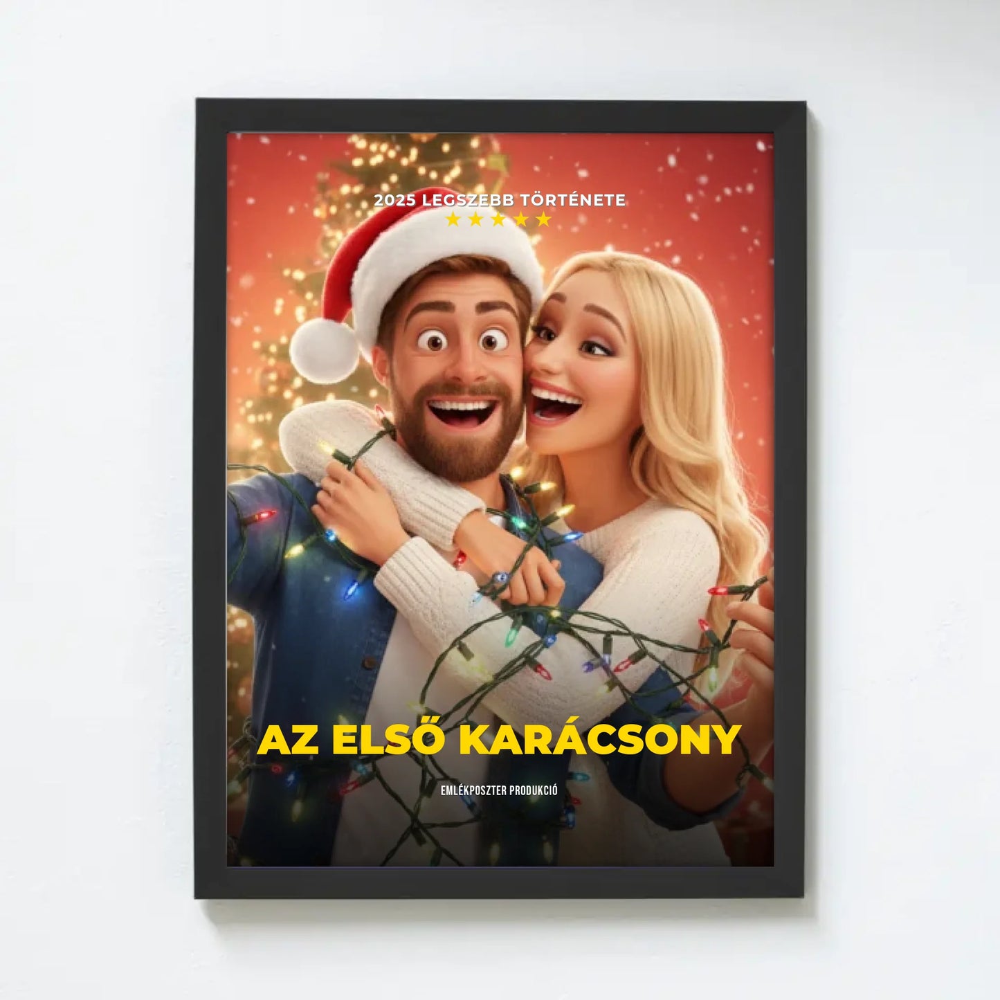 🎄Karácsonyi családi filmplakát saját fotóból azonnal előnézettel