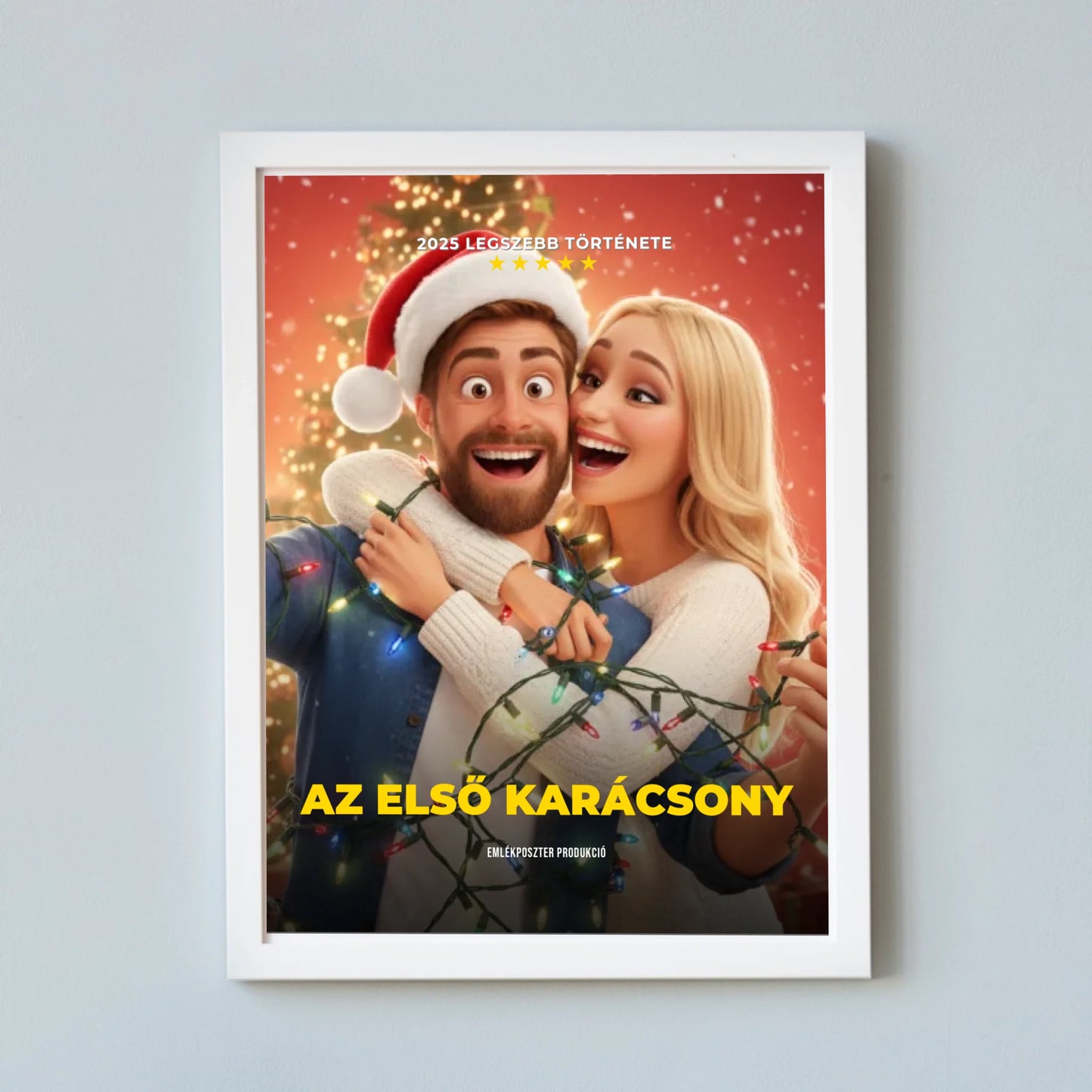 🎄Karácsonyi családi filmplakát saját fotóból azonnal előnézettel