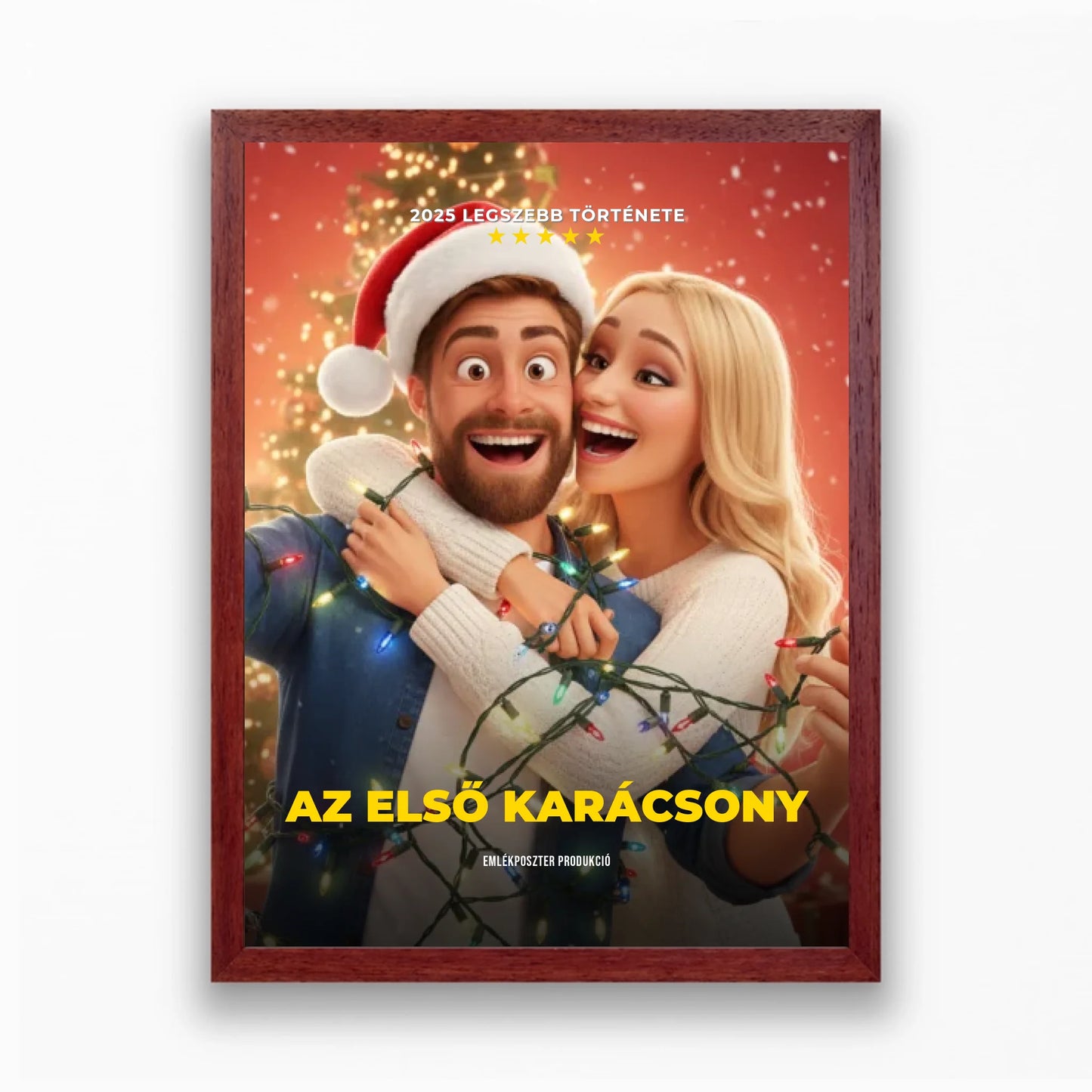 🎄Karácsonyi családi filmplakát saját fotóból azonnal előnézettel