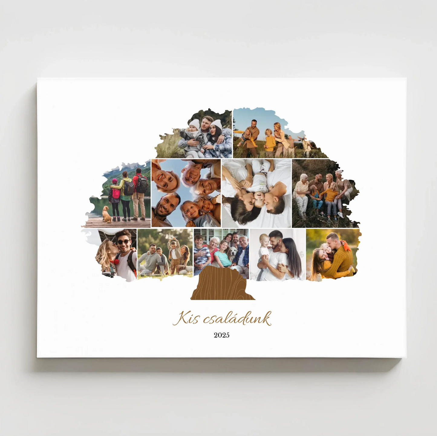 Családfa falikép saját fotókkal