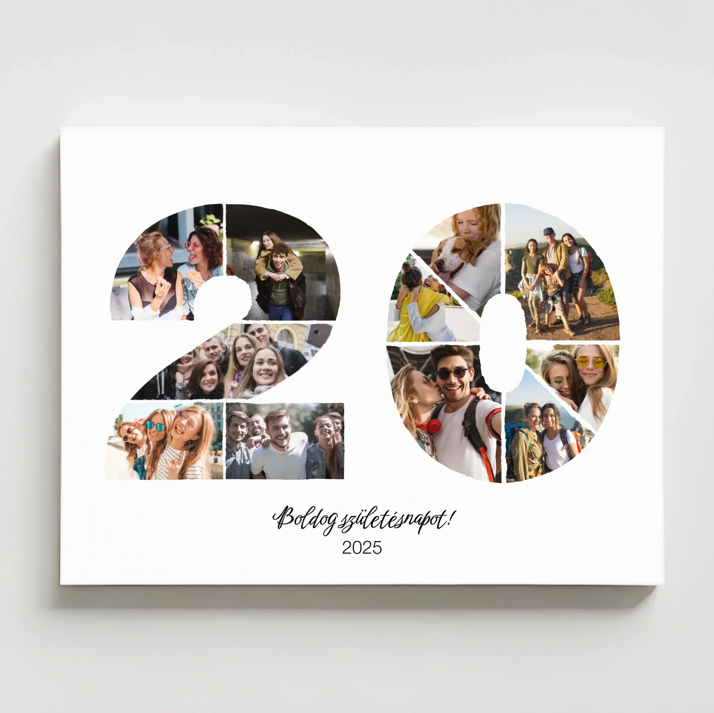 Születésnapi falikép egyedi fotókkal 20-29 év