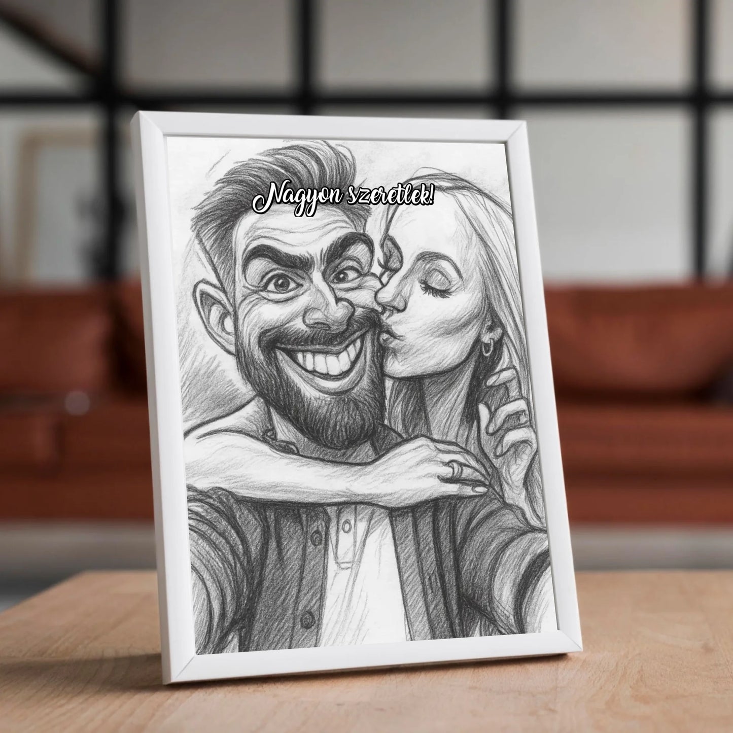 Karikatúra varázs falikép saját fotóból azonnali előnézettel