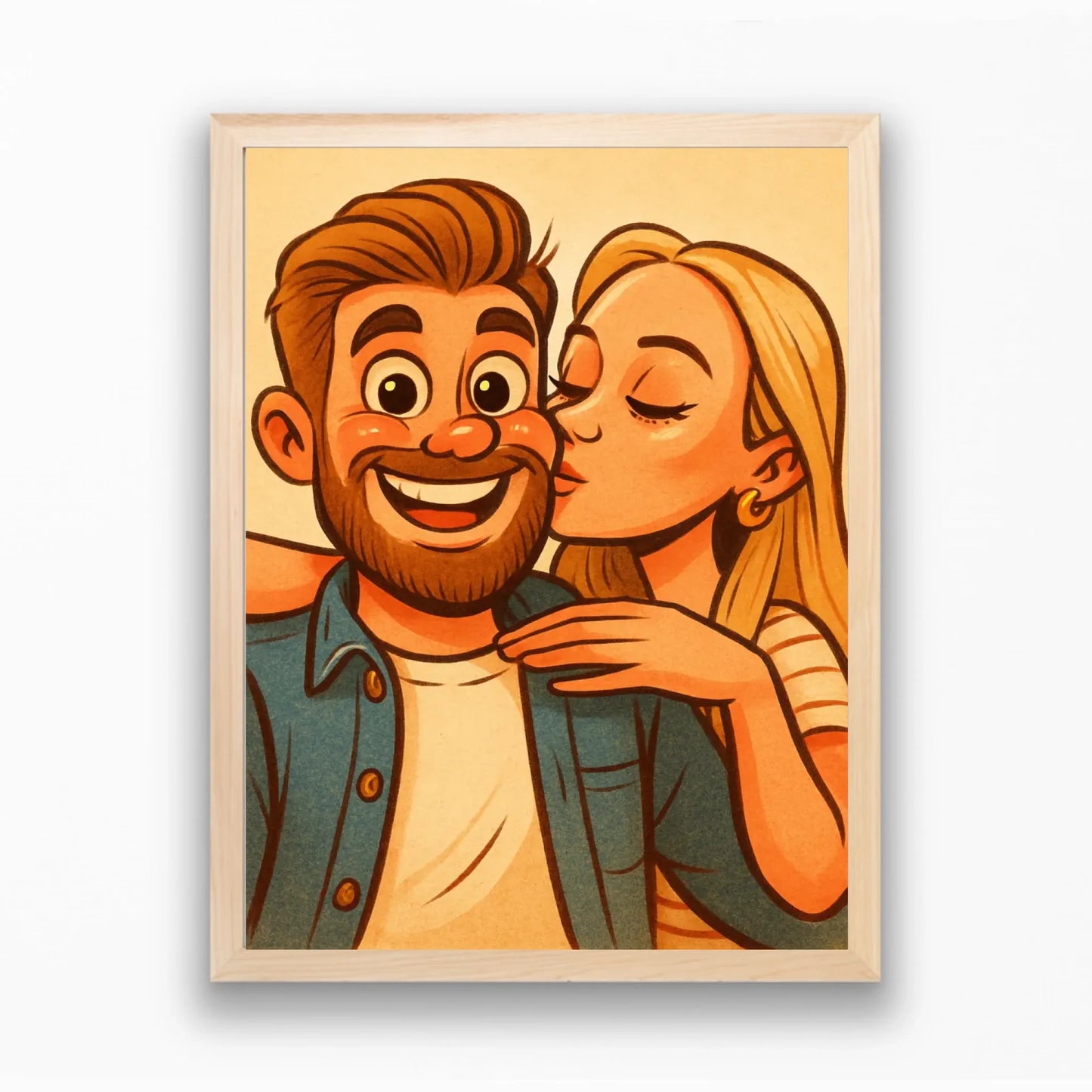 Meseszerű karikatúra falikép saját fotóból - azonnali előnézettel