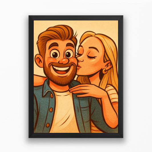 Meseszerű karikatúra falikép saját fotóból - azonnali előnézettel