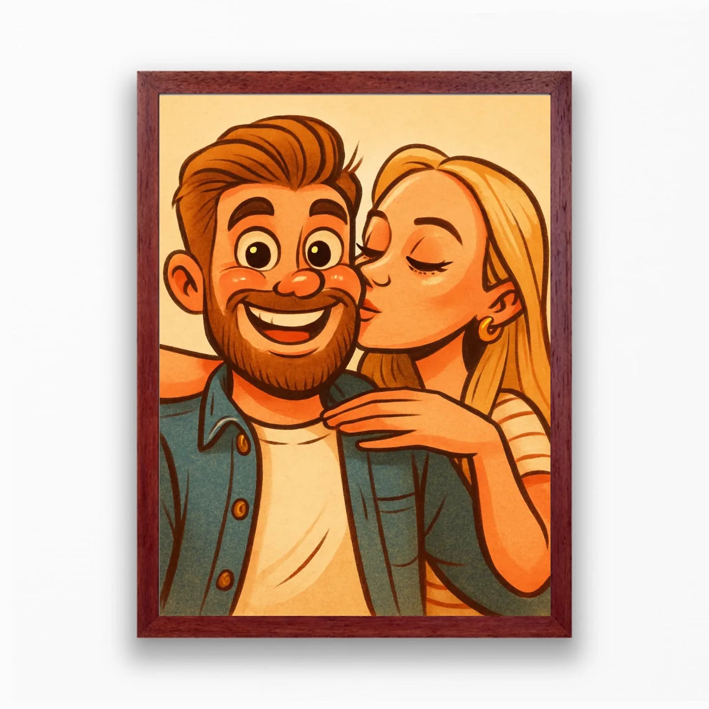 Meseszerű karikatúra falikép saját fotóból - azonnali előnézettel