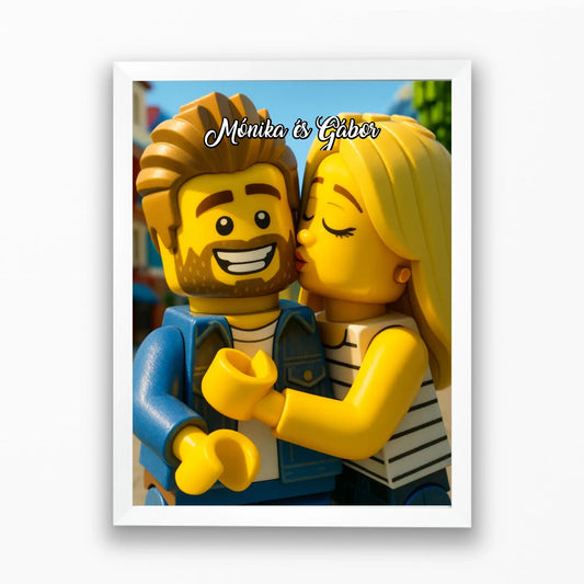 Lego stílusú falikép - saját fotóból azonnali előnézettel
