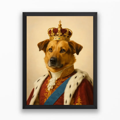 MrTappancs király portré saját kisálattal