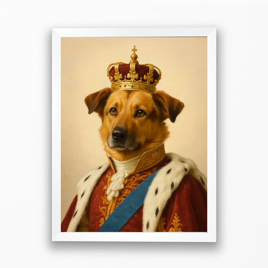 MrTappancs király portré saját kisálattal