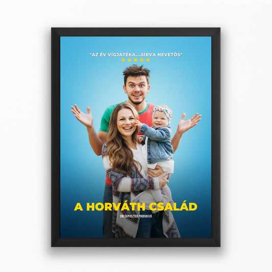 Egyedi családi filmplakát saját fotóból - azonnali előnézettel