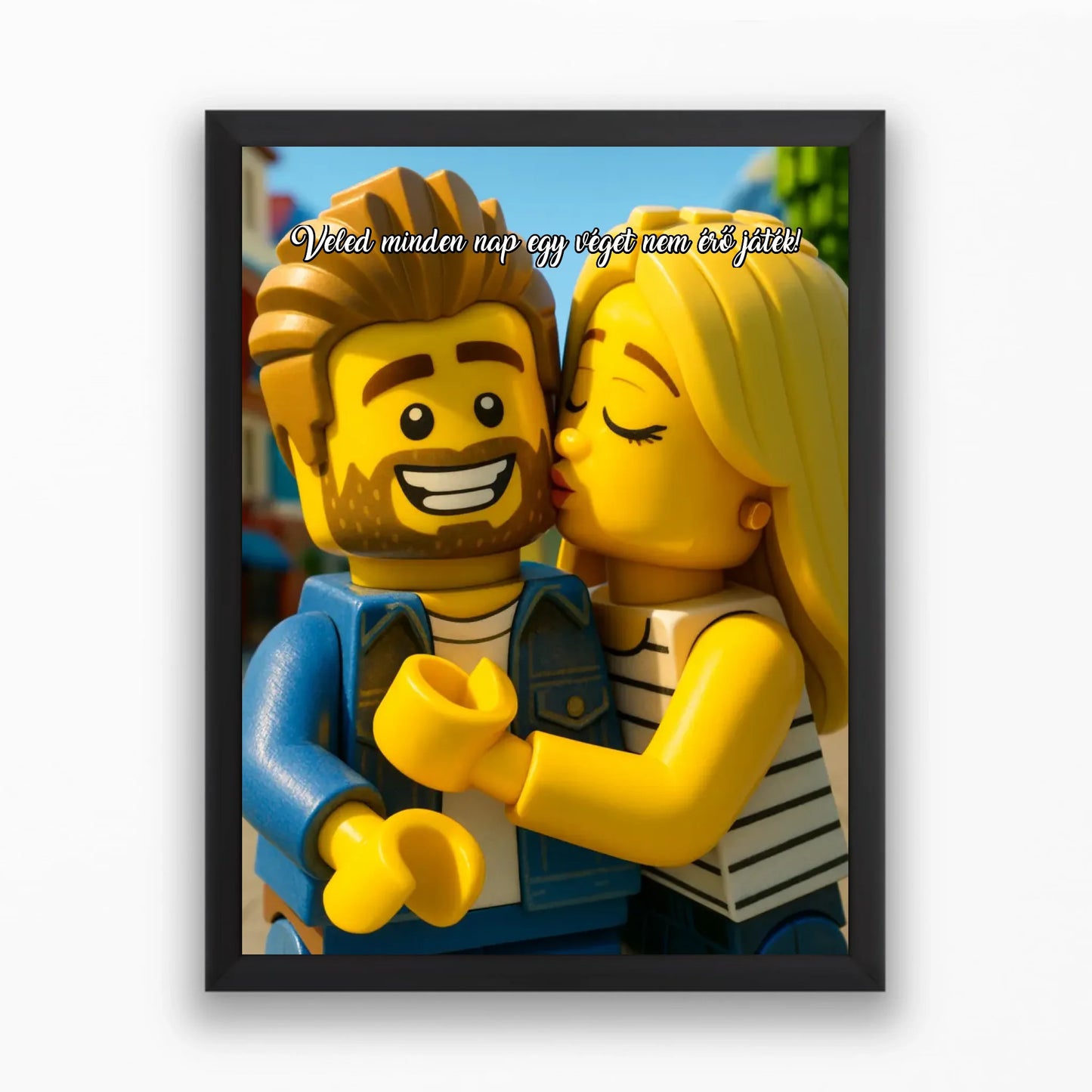 Lego stílusú falikép - saját fotóból azonnali előnézettel
