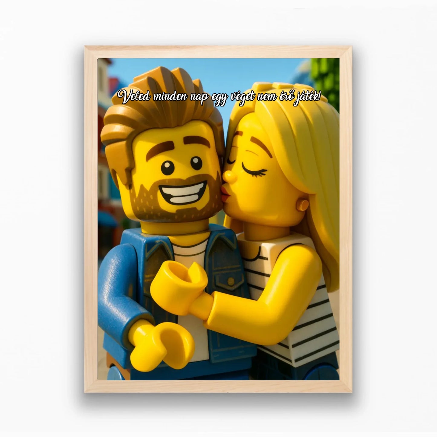 Lego stílusú falikép - saját fotóból azonnali előnézettel