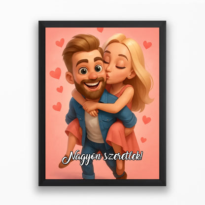 Mókás Disney falikép szerelmespároknak - Valentin stílusban