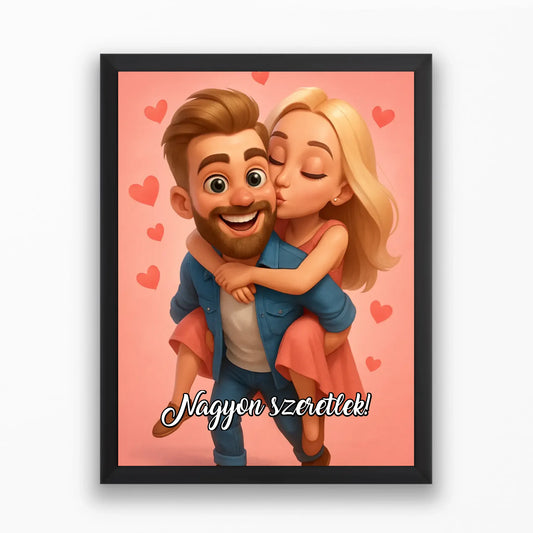 Mókás Disney falikép szerelmespároknak - Valentin stílusban