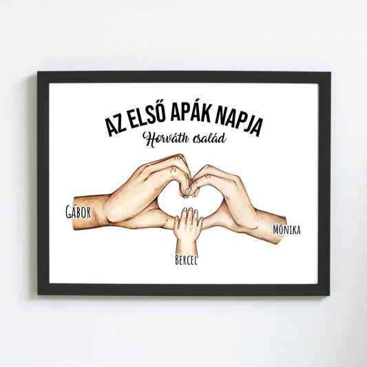 Az első apák napja - családi falikép