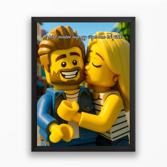 Lego stílusú falikép - saját fotóból azonnali előnézettel