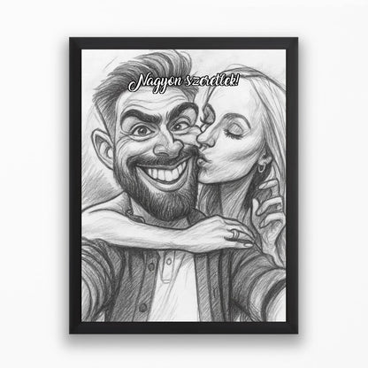Karikatúra varázs falikép saját fotóból azonnali előnézettel