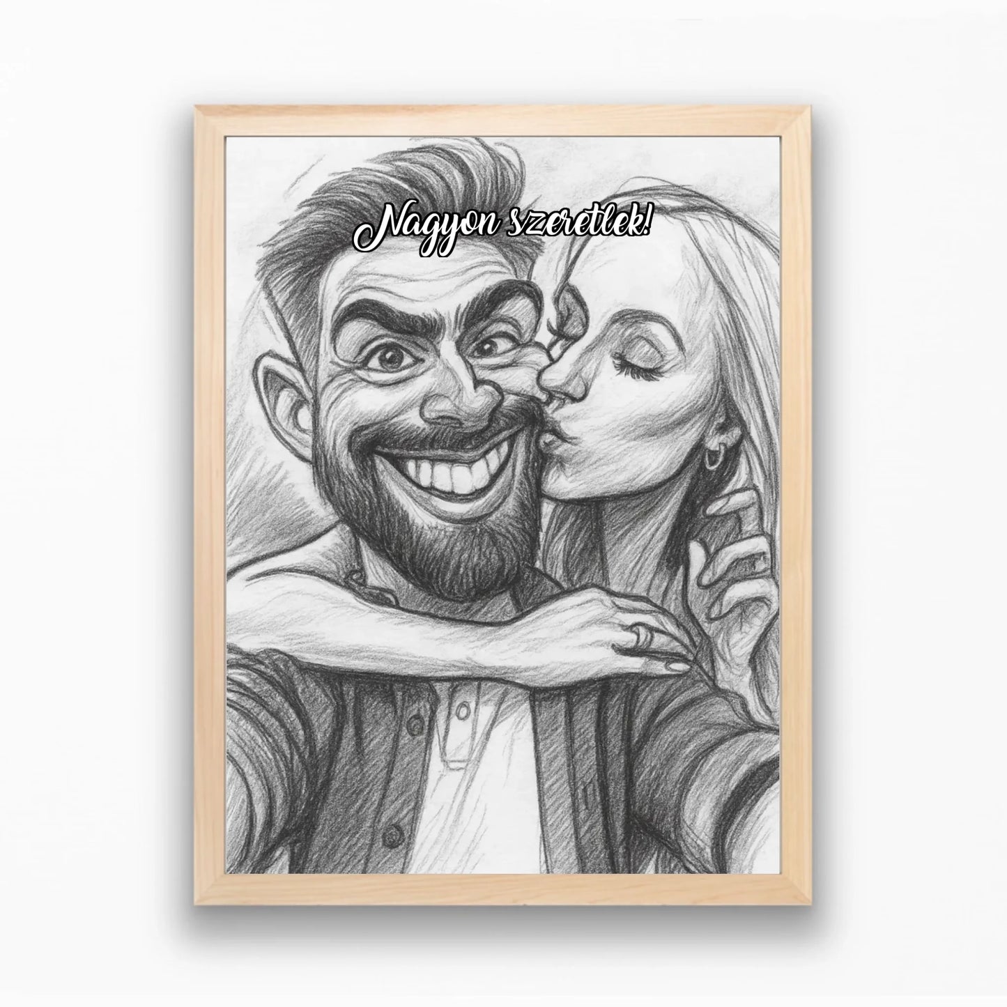 Karikatúra varázs falikép saját fotóból azonnali előnézettel