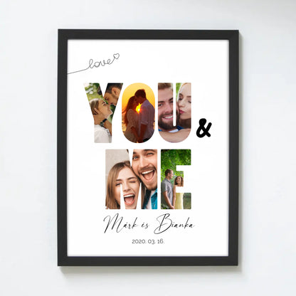 YOU&ME páros falikép saját fotókkal