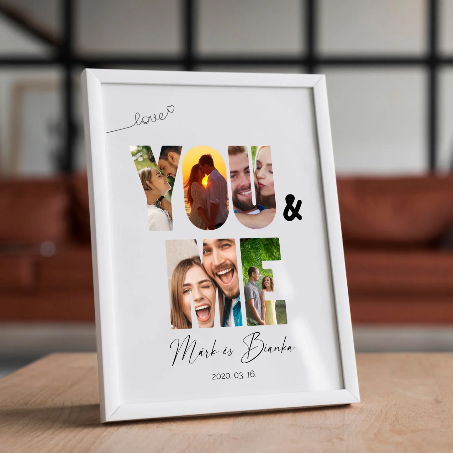 YOU&ME páros falikép saját fotókkal