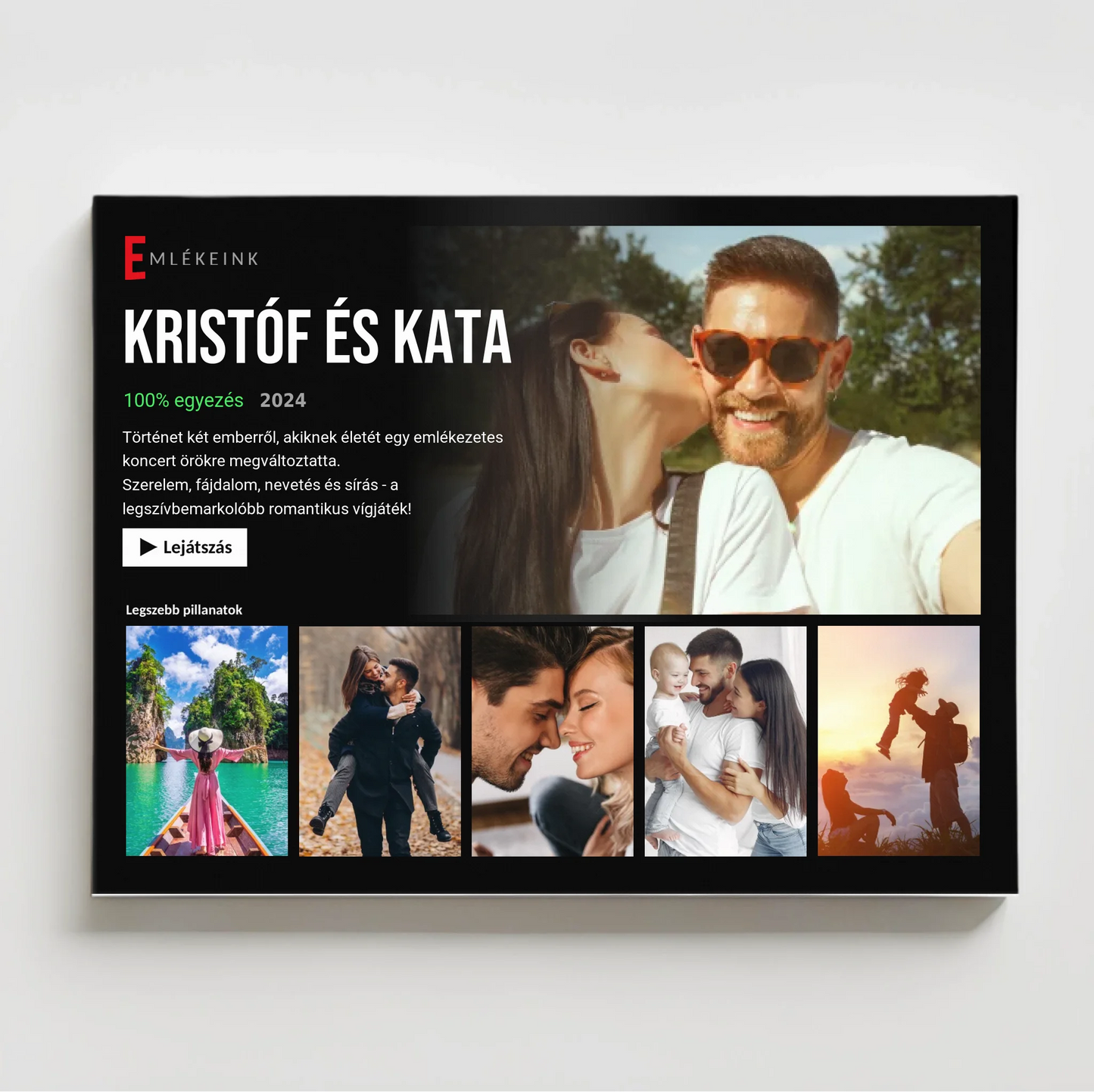Netflix falikép testreszabható saját fotókkal