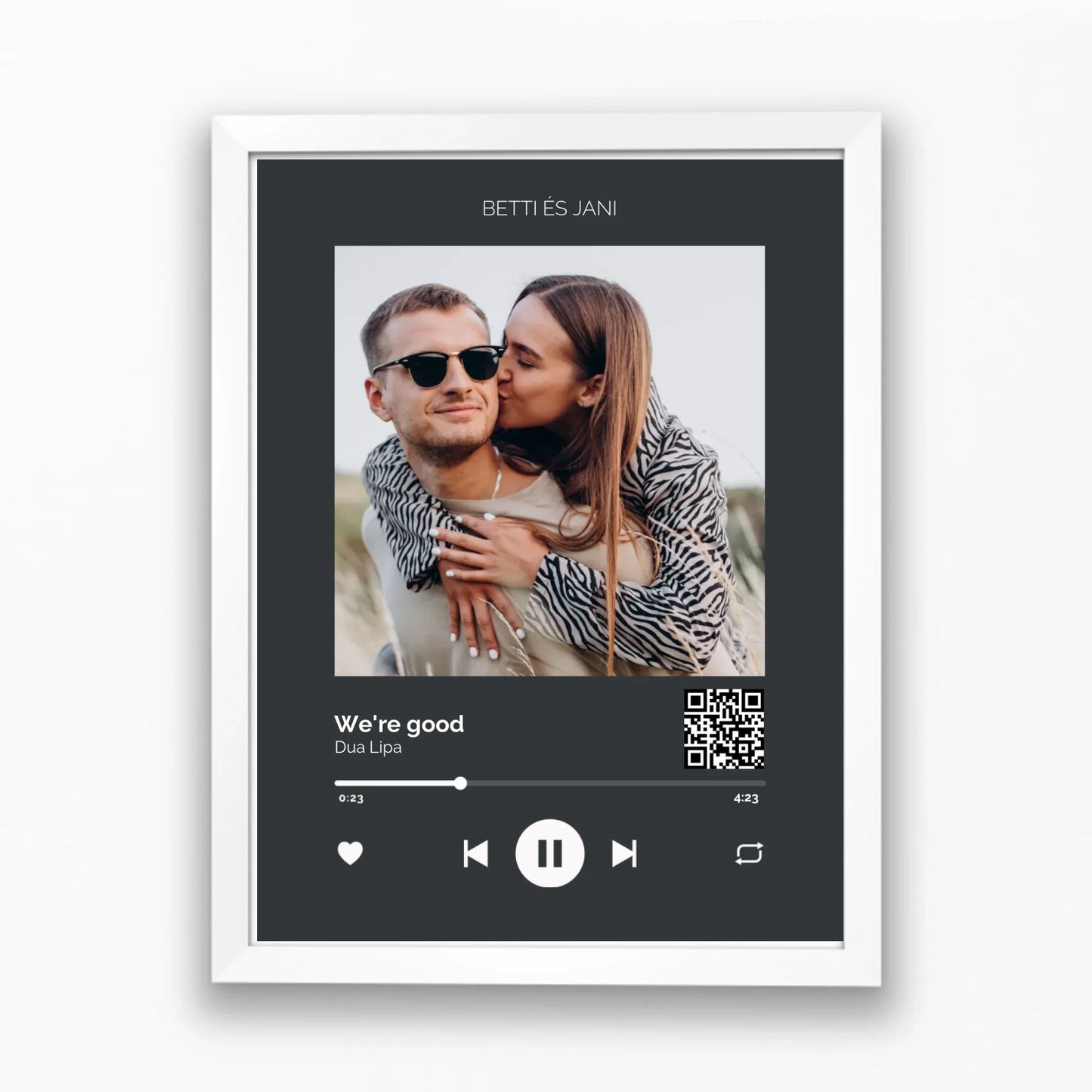 Közös dal Spotify stílusú falikép