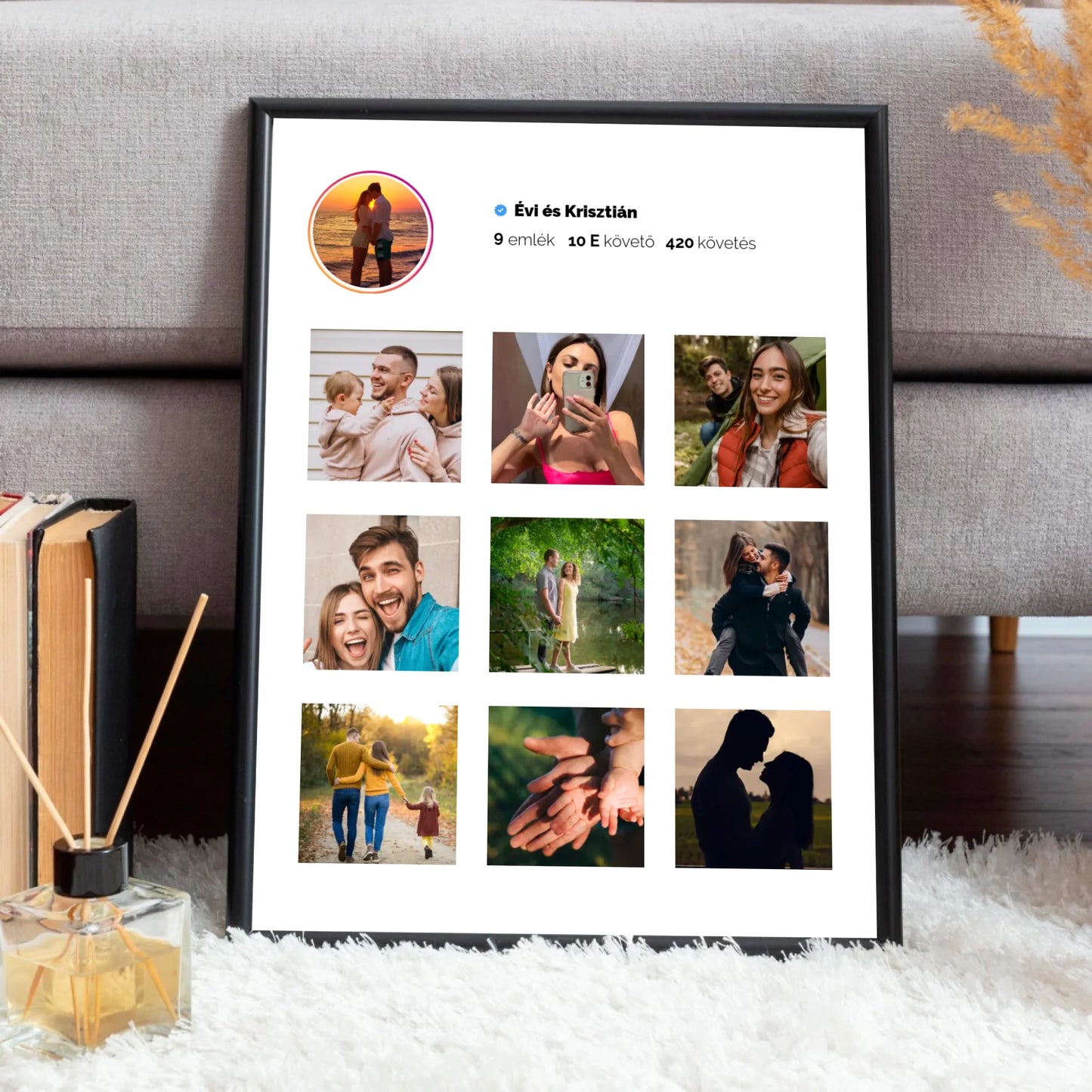Instagram falikép saját fotókkal