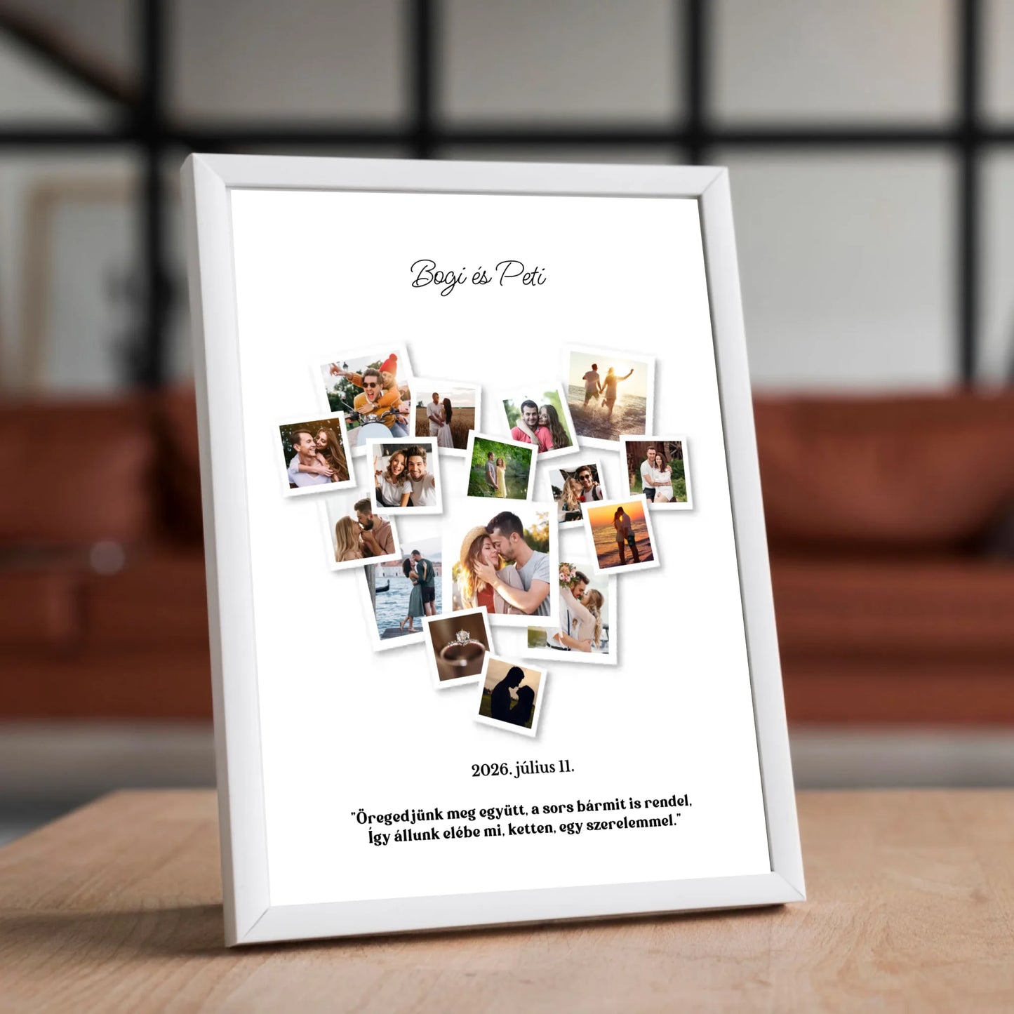 Polaroid falikép saját fotókból